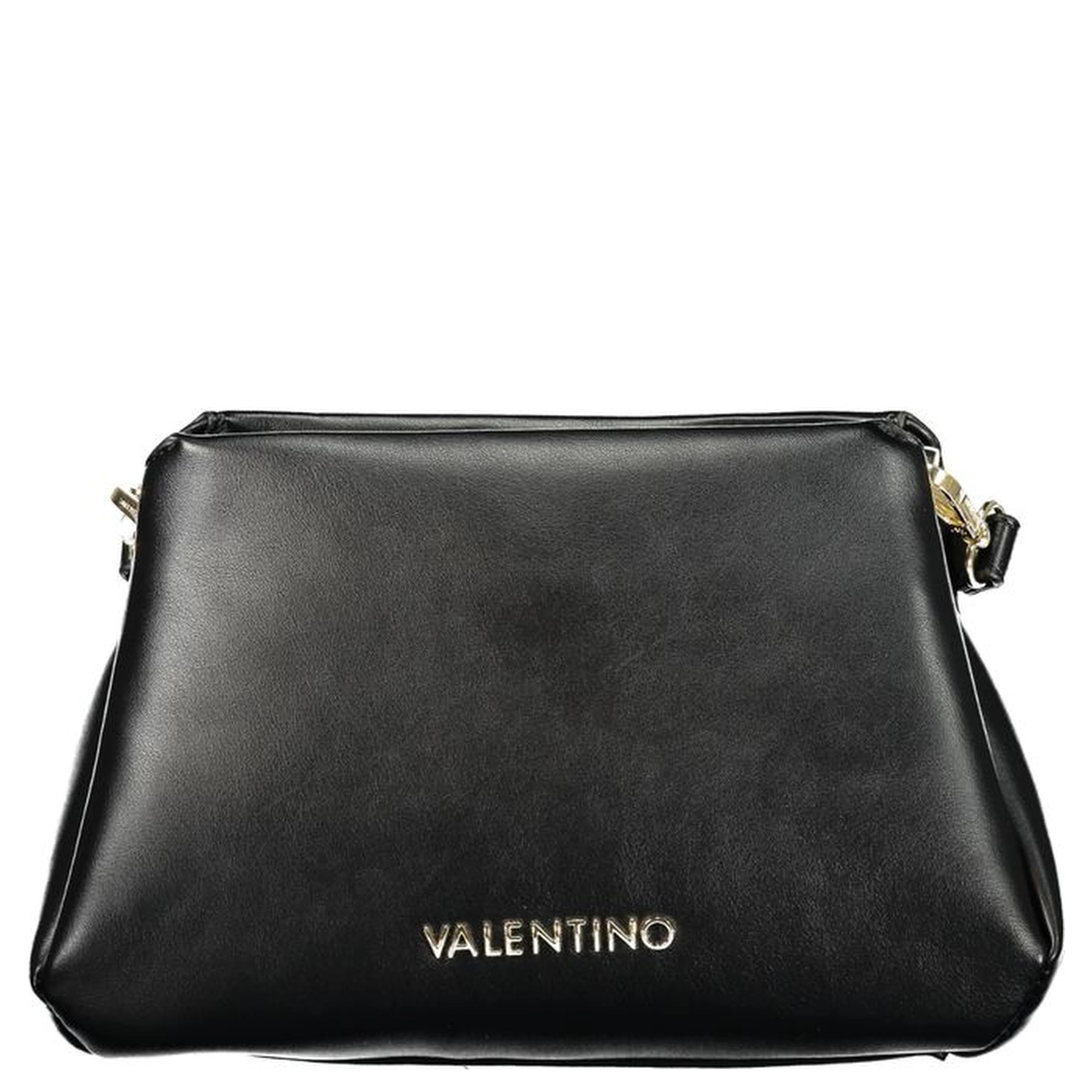 Black Polyurethane Women Handbag