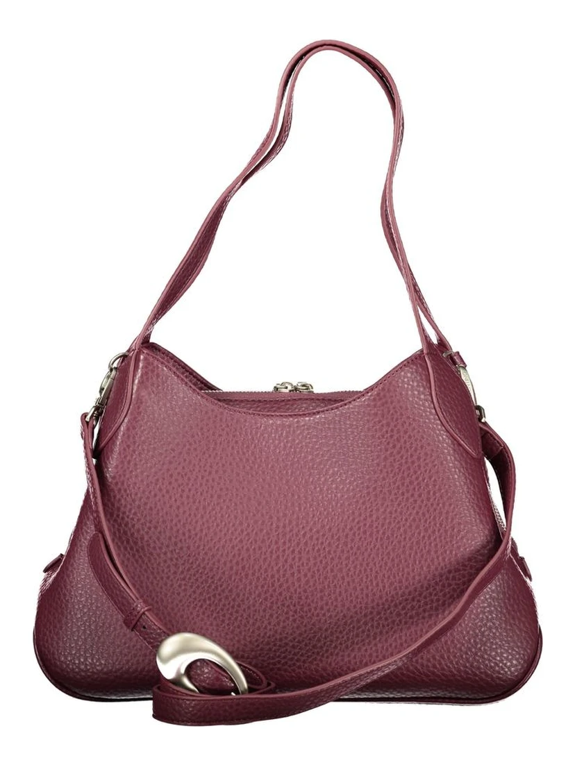 Rosso Polyurethane Women Handbag