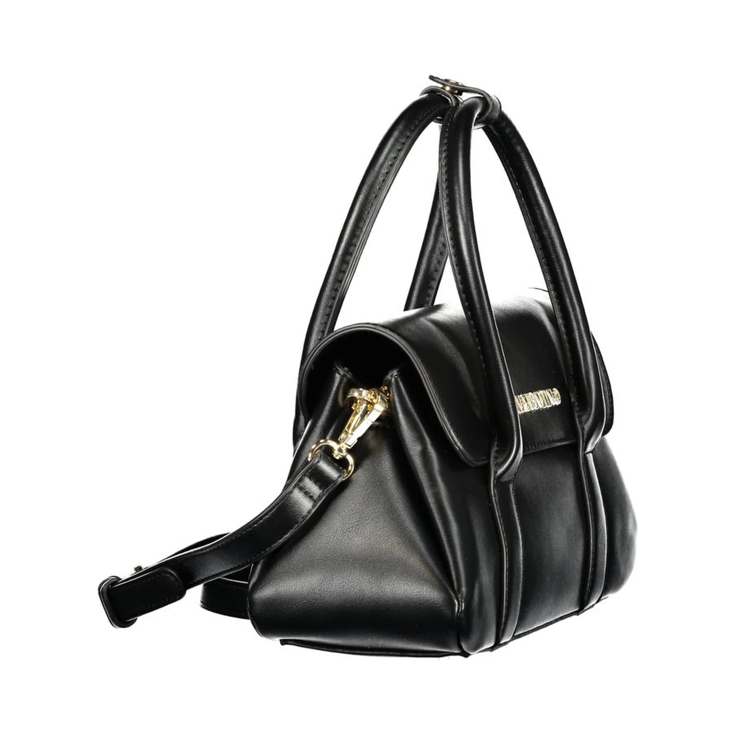 Nero Polyurethane Women Handbag