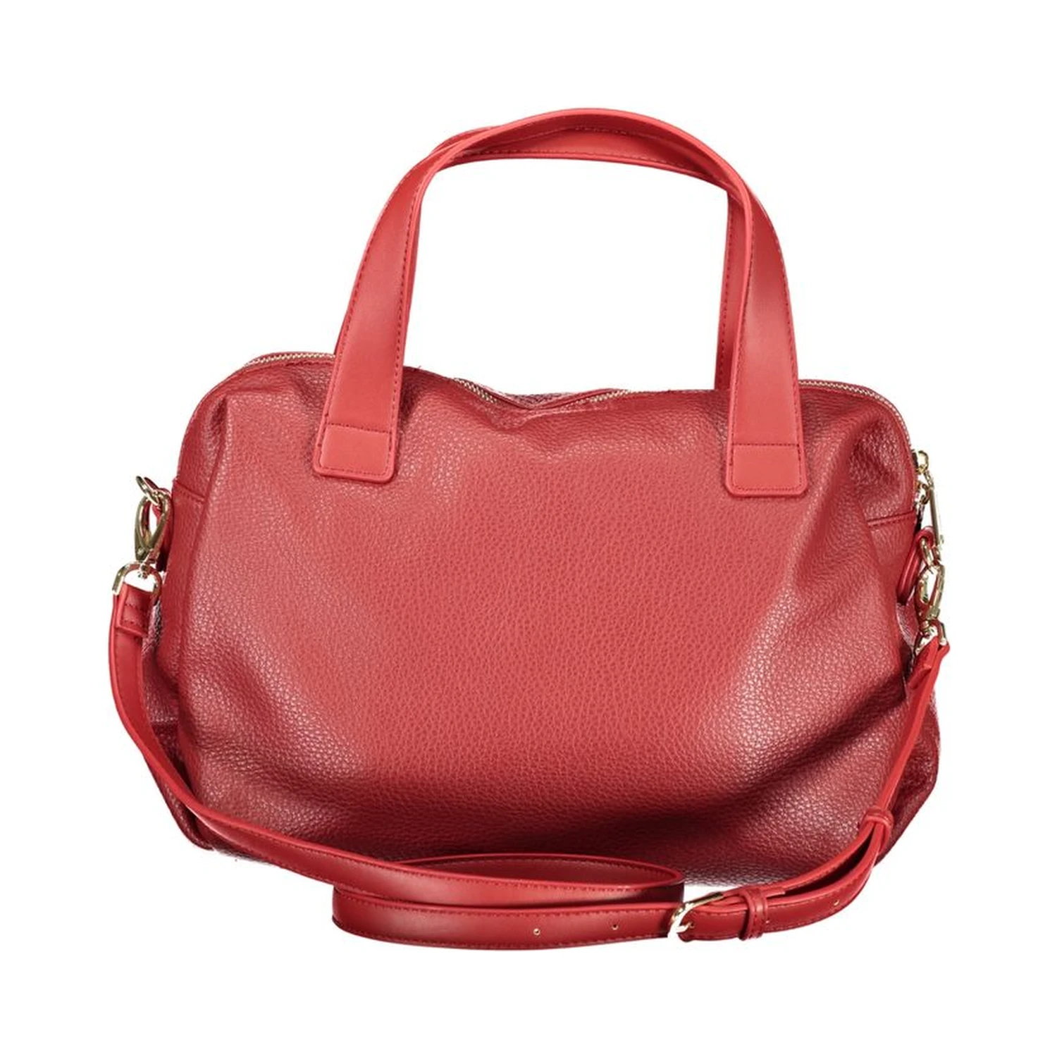 Rosso Polyurethane Women Handbag