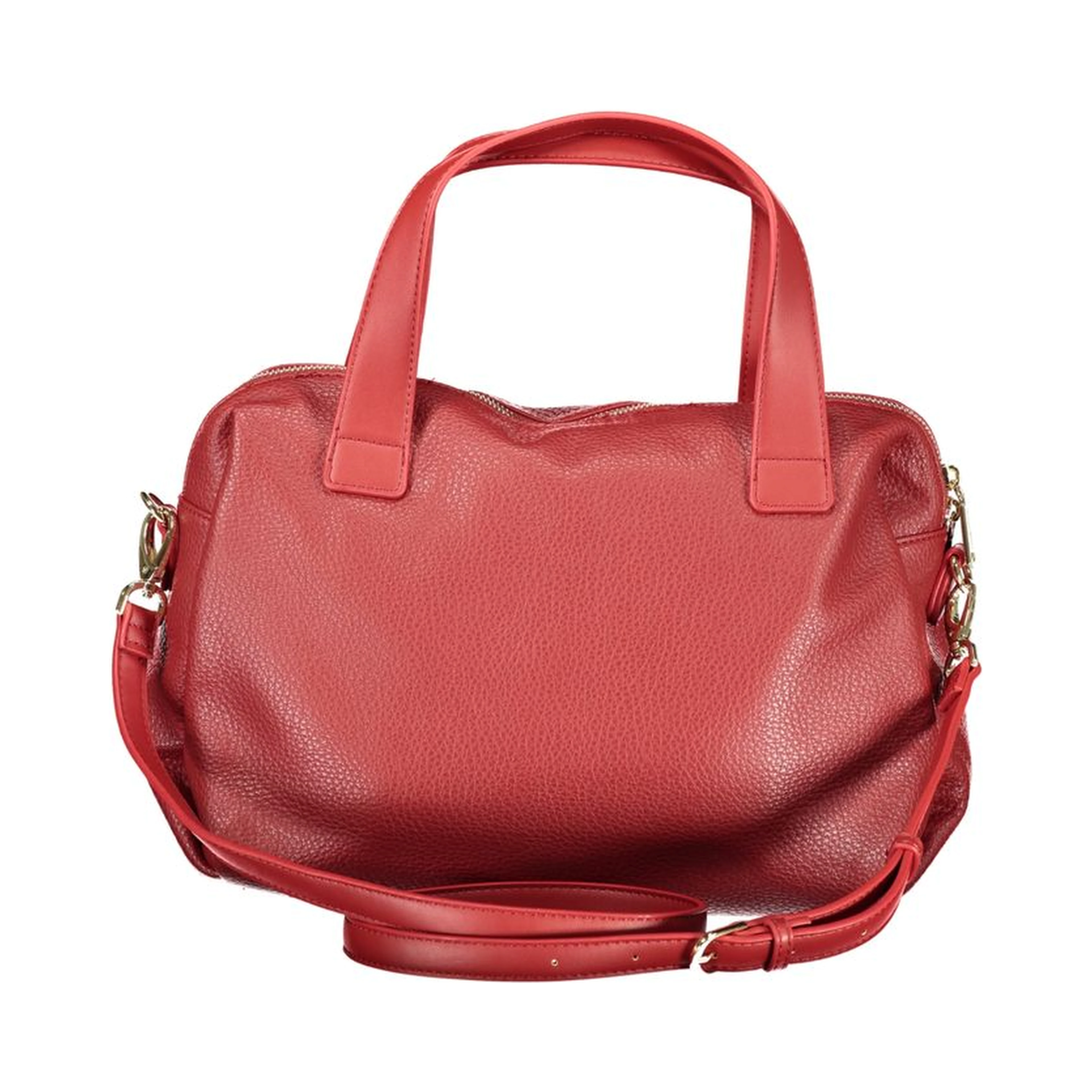 Rosso Polyurethane Women Handbag