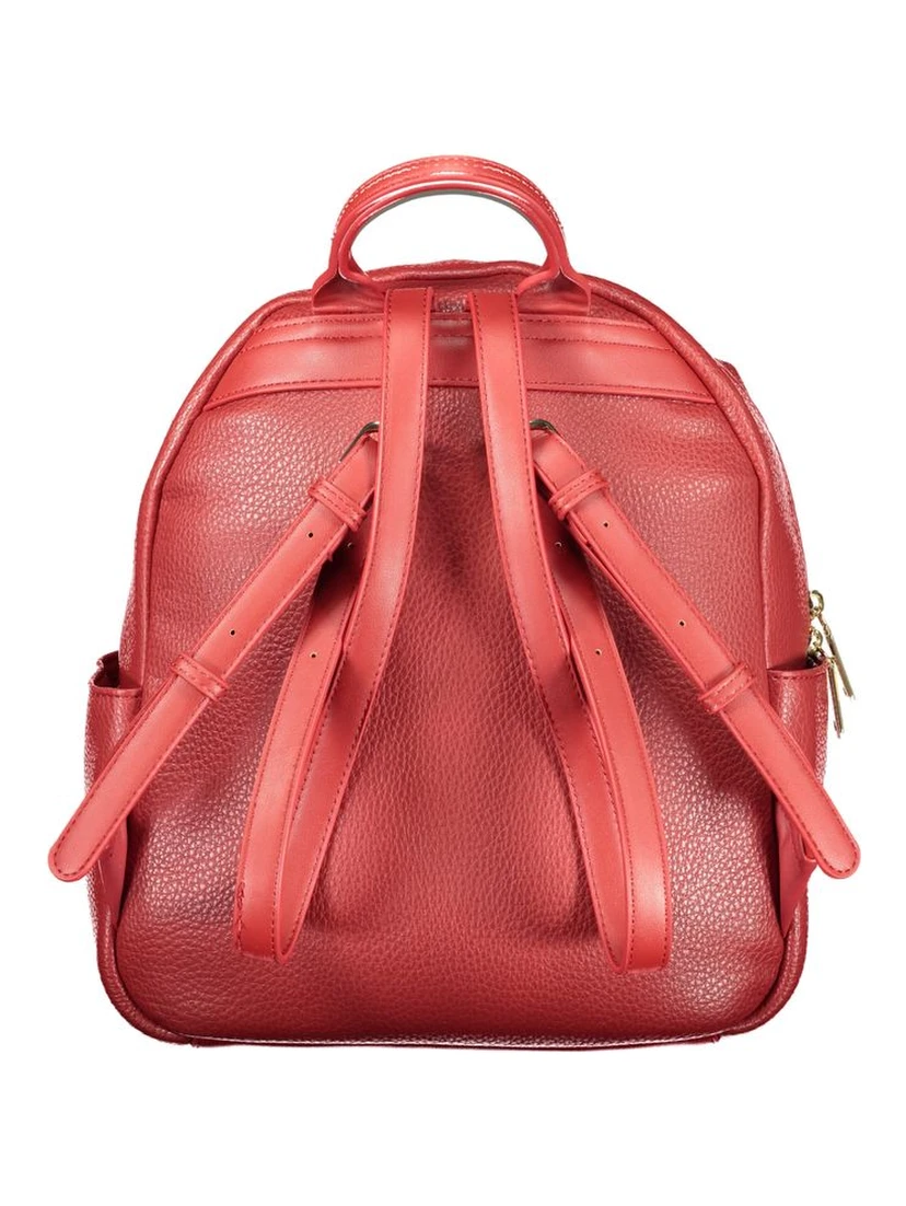 Rosso Polyurethane Women Backpack