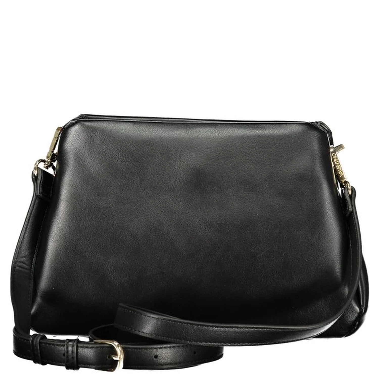 Black Polyurethane Women Handbag