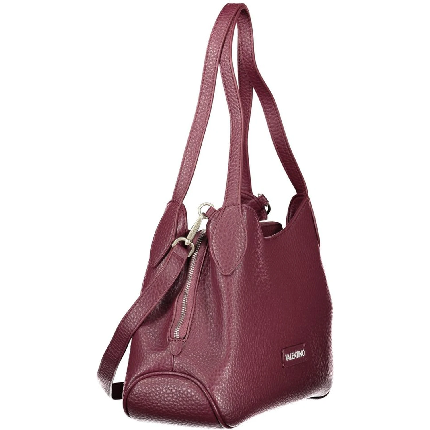 Rosso Polyurethane Women Handbag