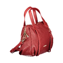 Rosso Polyurethane Women Handbag