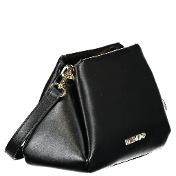 Black Polyurethane Women Handbag