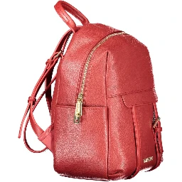 Rosso Polyurethane Women Backpack