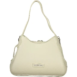 Bianco Polyurethane Women Handbag