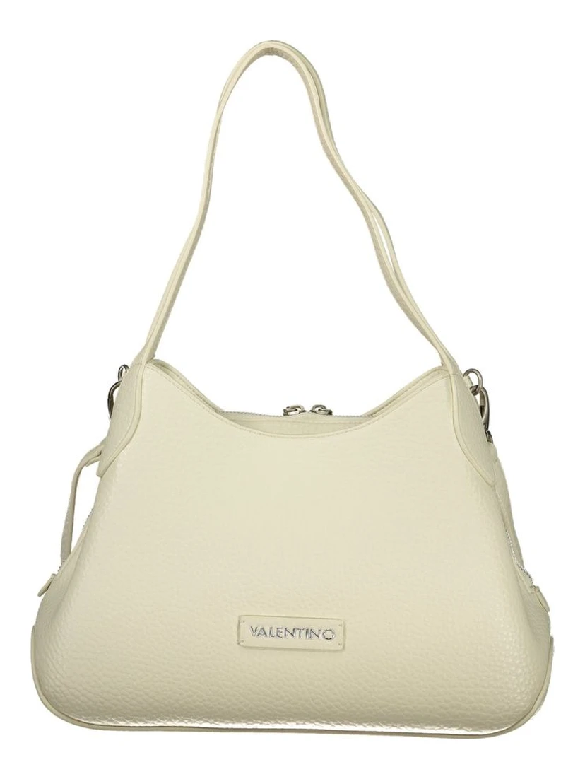Bianco Polyurethane Women Handbag