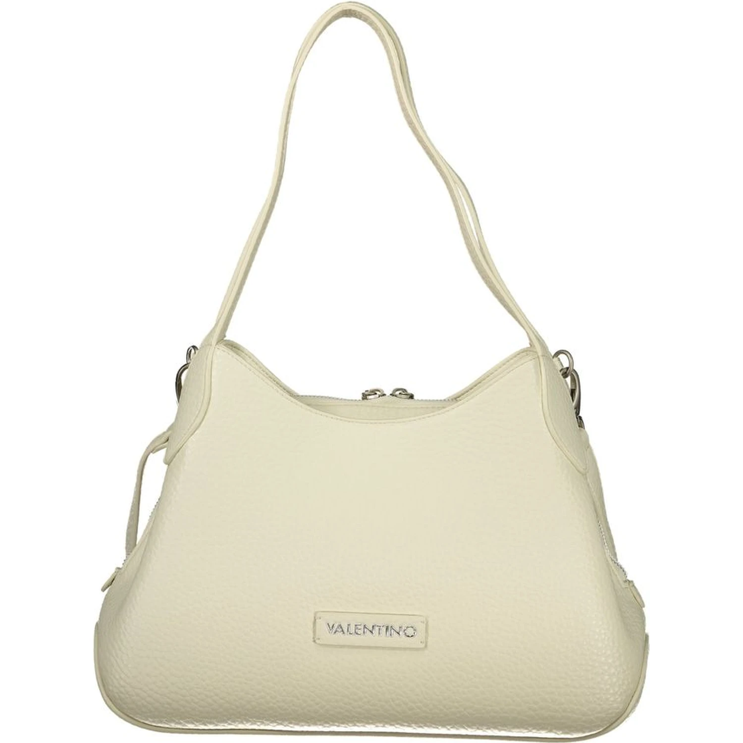 Bianco Polyurethane Women Handbag