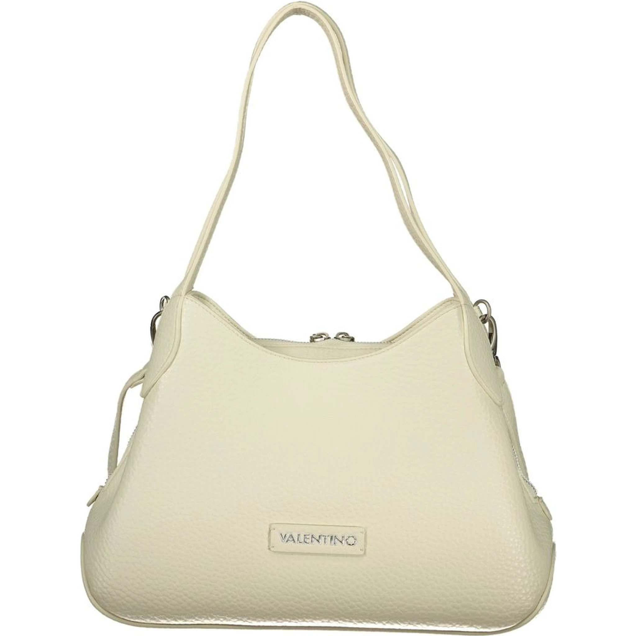 Bianco Polyurethane Women Handbag