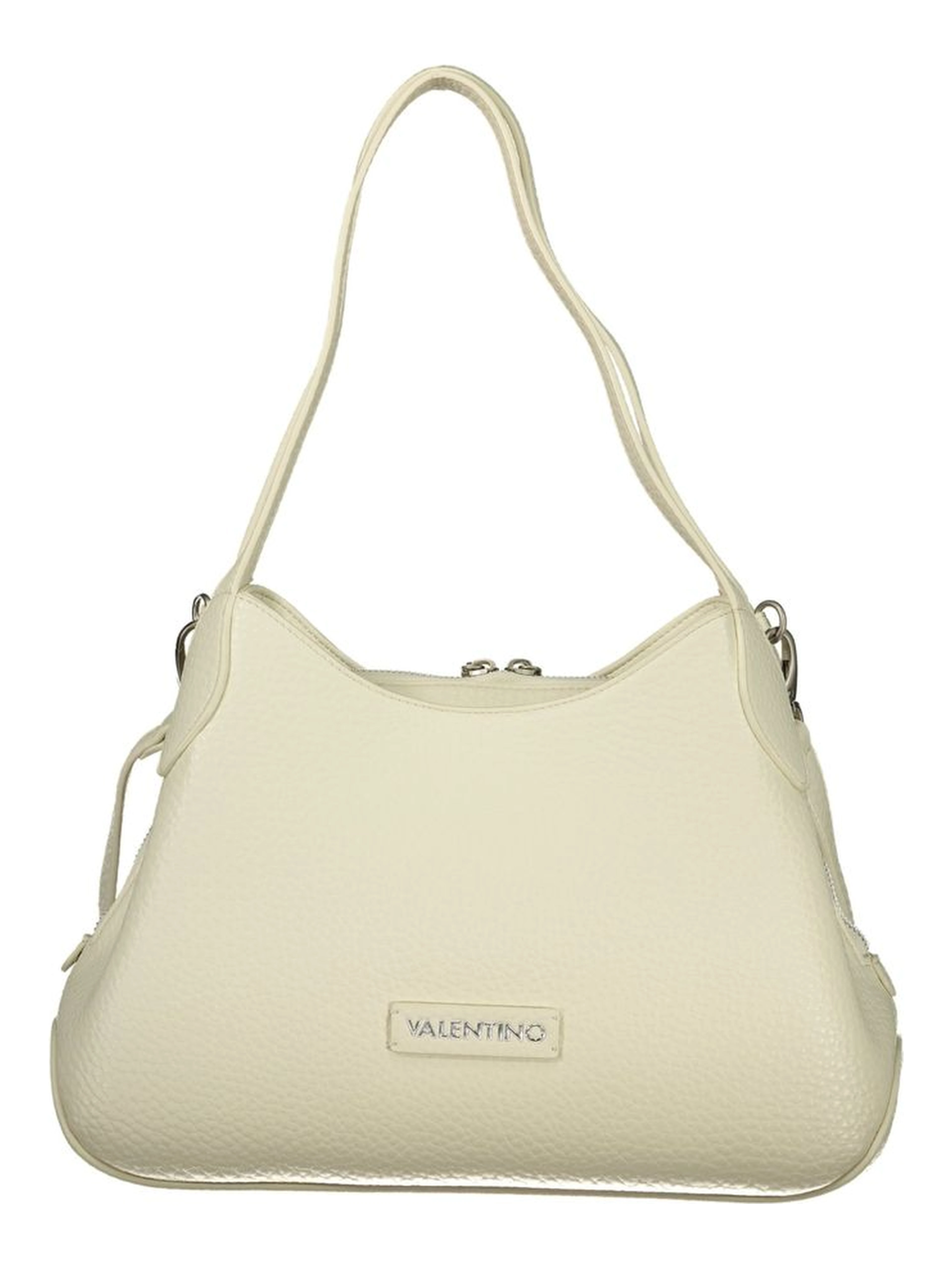 Bianco Polyurethane Women Handbag