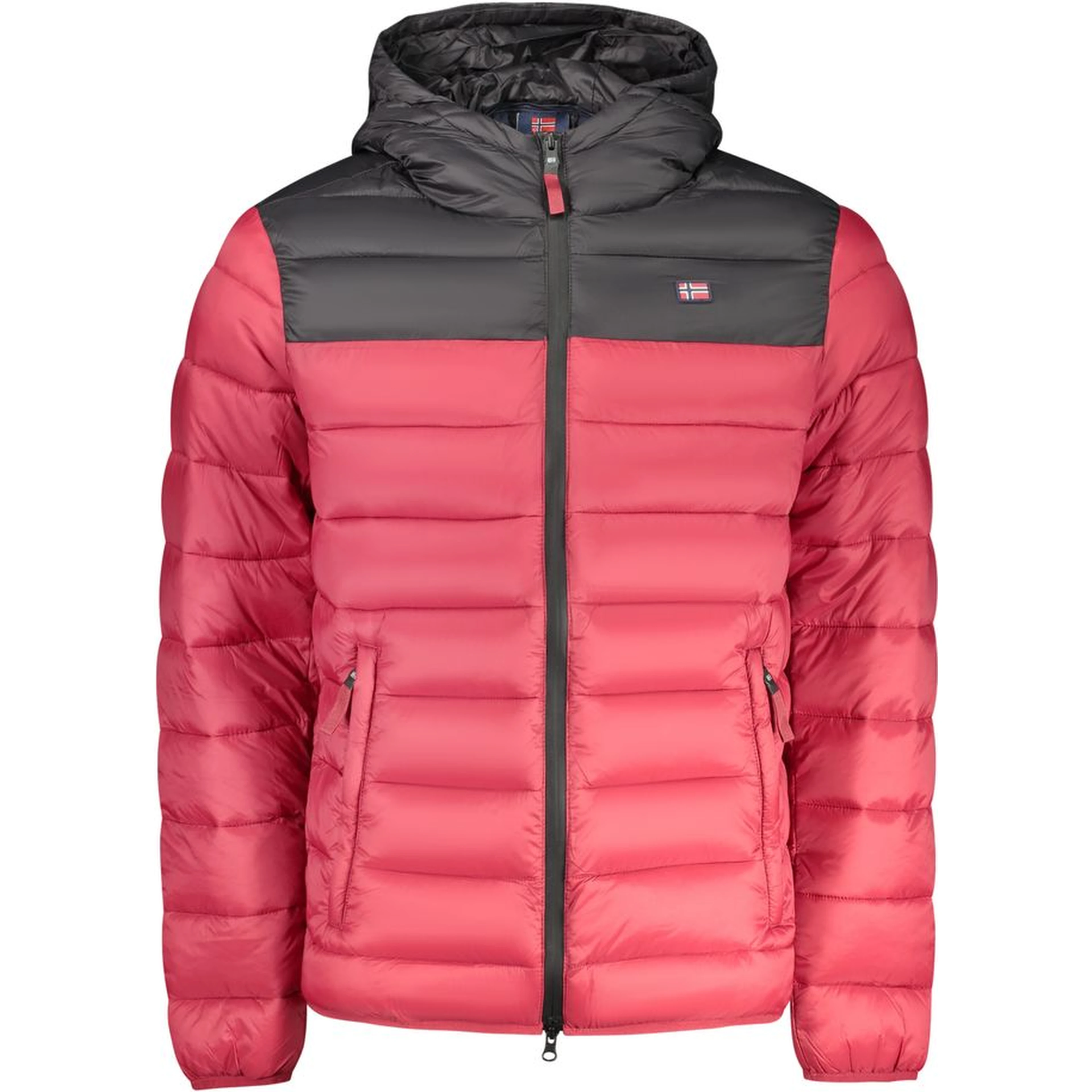 Red Polyamide Mens Jacket