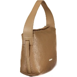 Marrone Polyurethane Women Shoulder Bag
