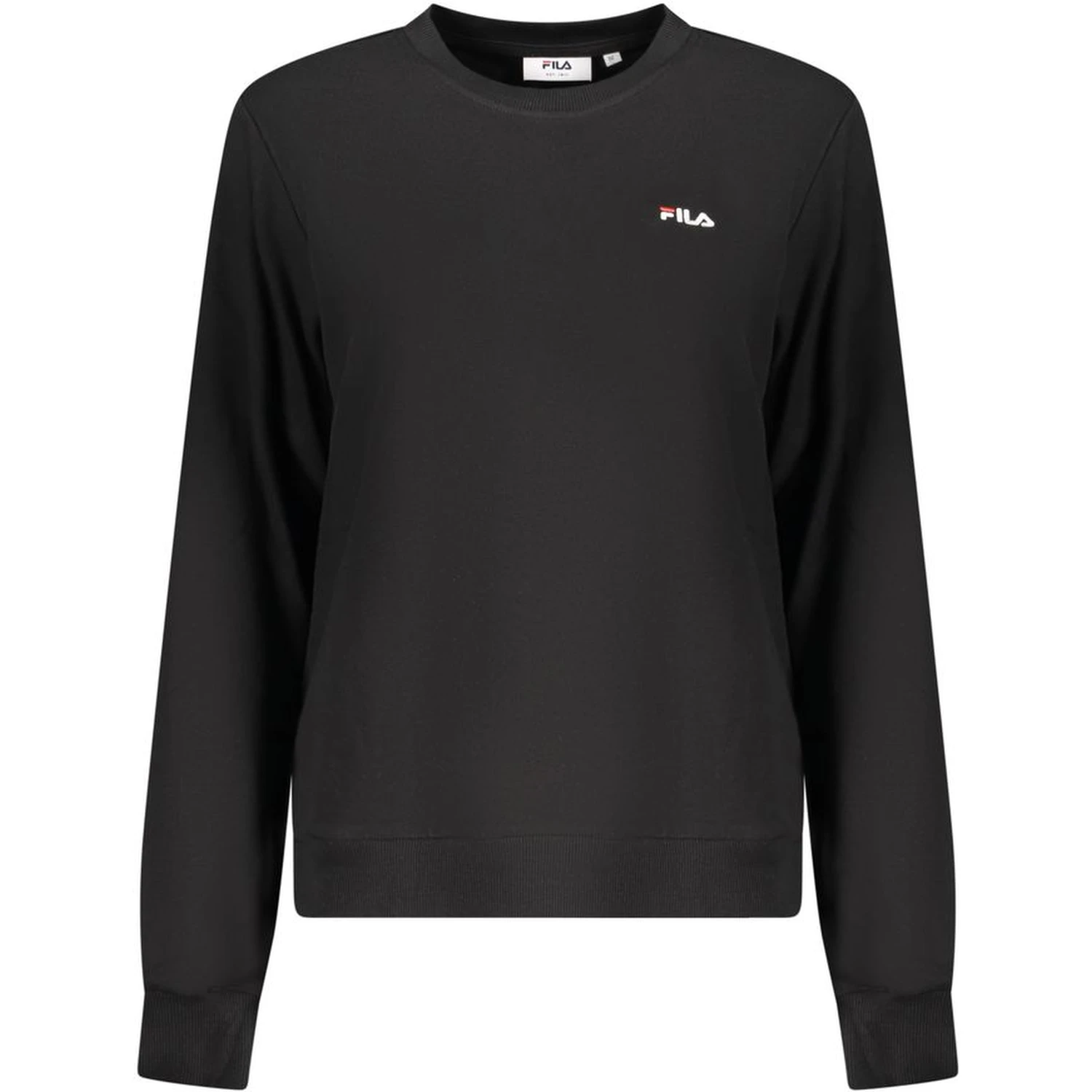 Black Cotton Women Sweatshirt