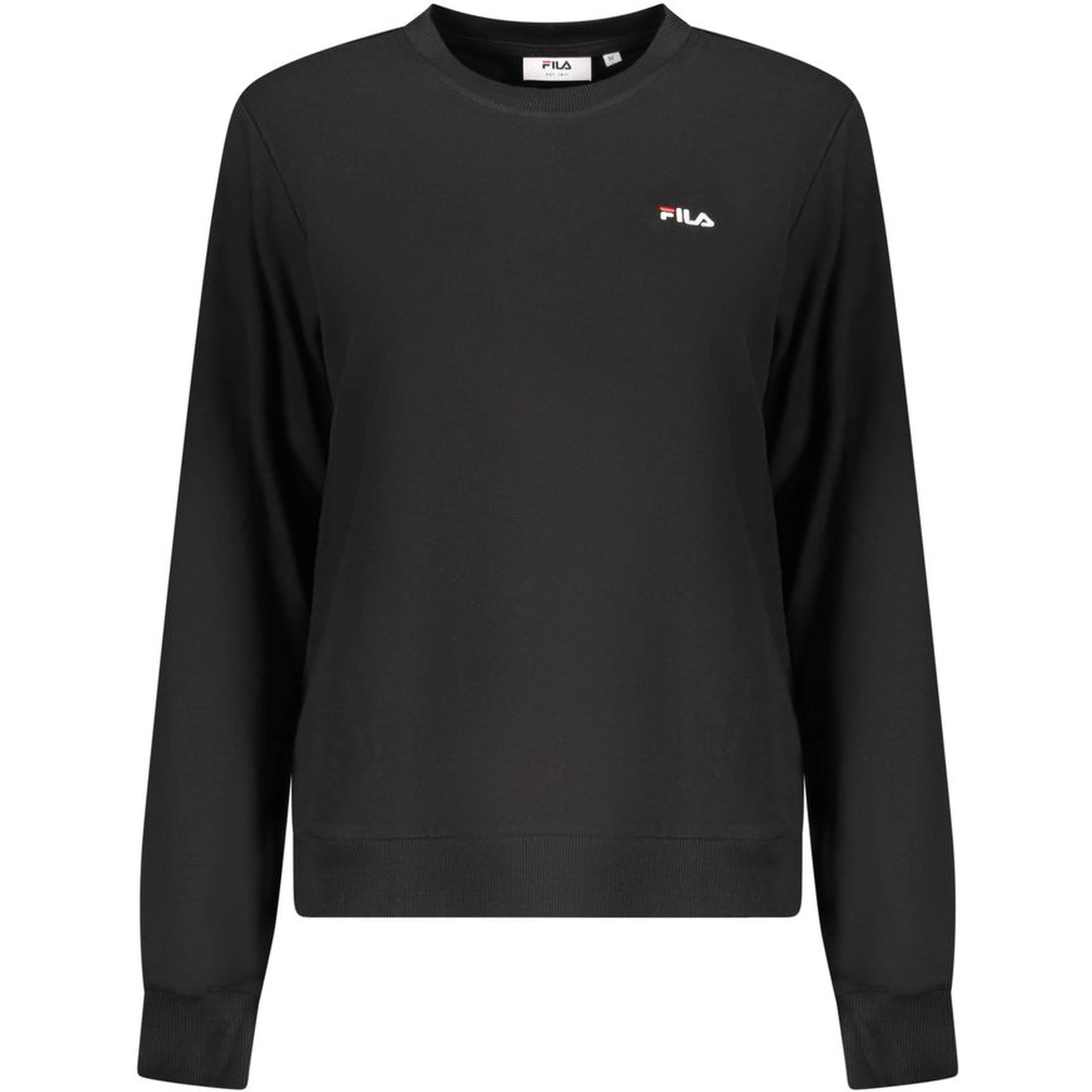 Black Cotton Women Sweatshirt