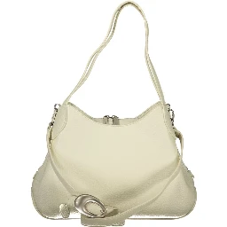 Bianco Polyurethane Women Handbag