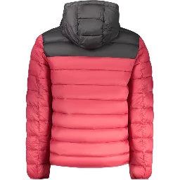 Red Polyamide Mens Jacket