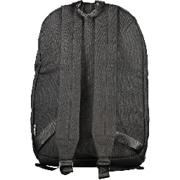 Nero Polyester Men Backpack