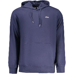 Blue Cotton Men's Hoodie