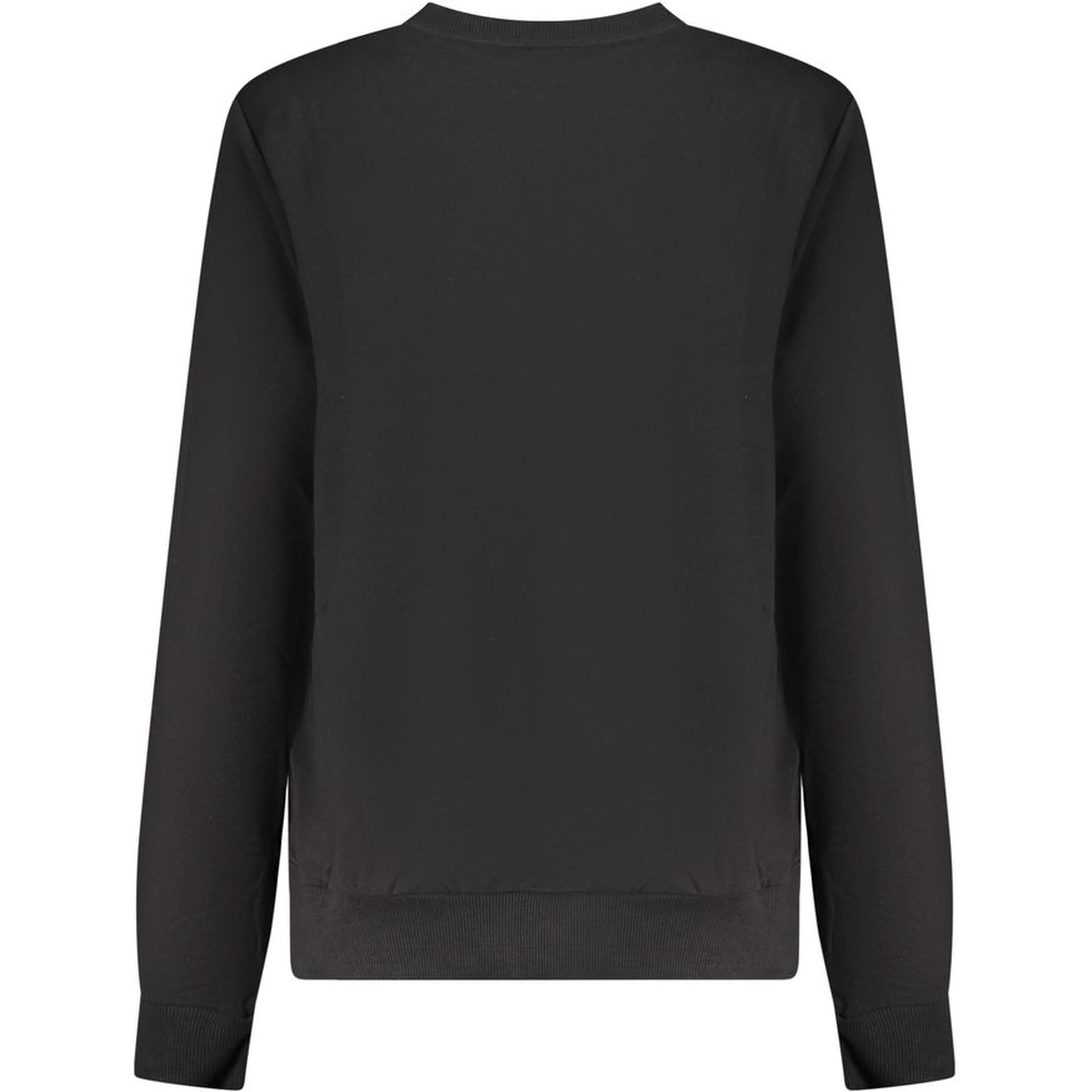 Black Cotton Women Sweatshirt