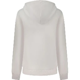 White Cotton Women's Hoodie