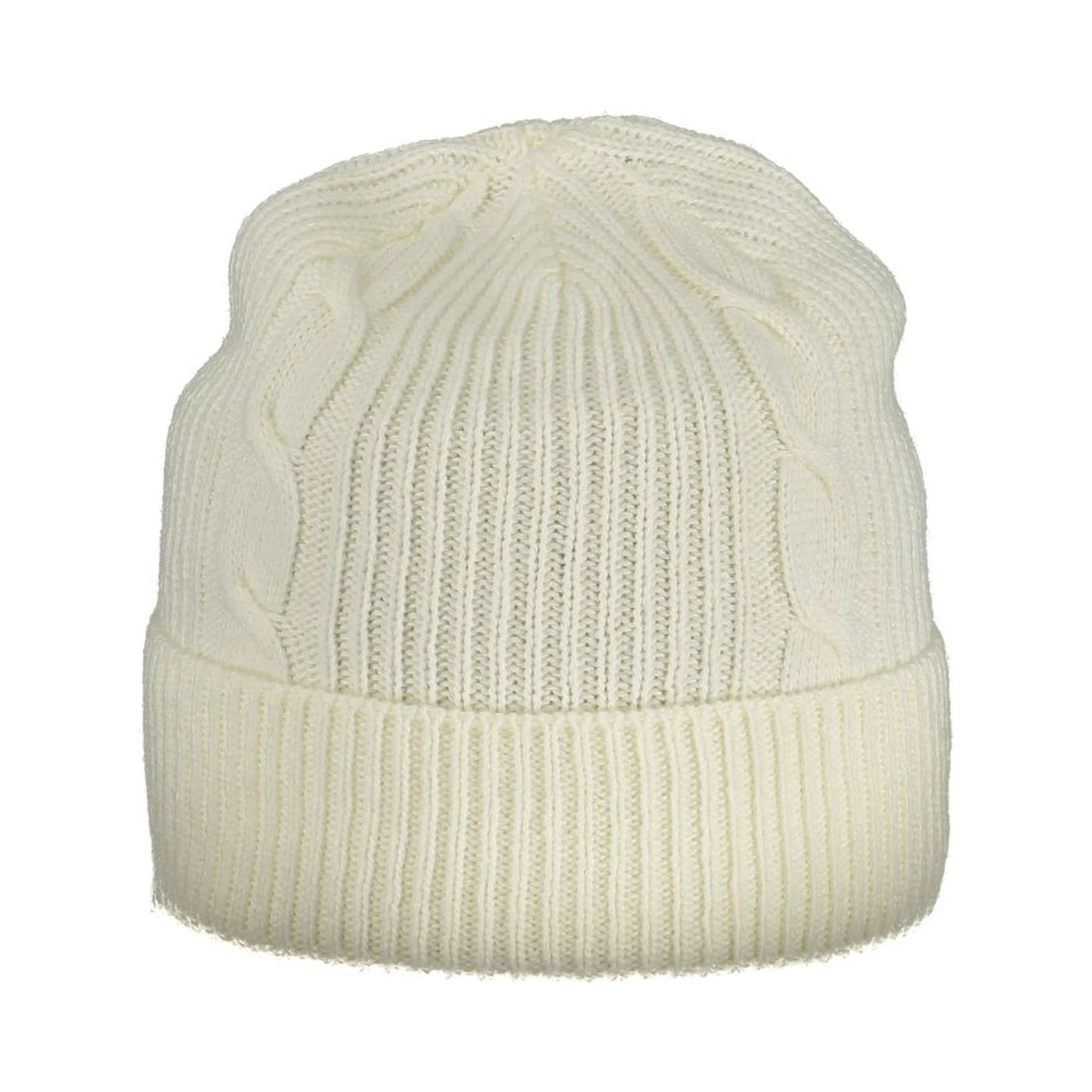 White Polyamide Women Cap