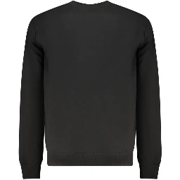 Black Organic Cotton Men Sweatshirt