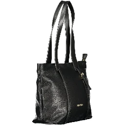 Nero Polyurethane Women Shoulder Bag