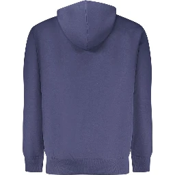 Blue Cotton Men's Hoodie