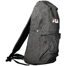 Nero Polyester Men Backpack