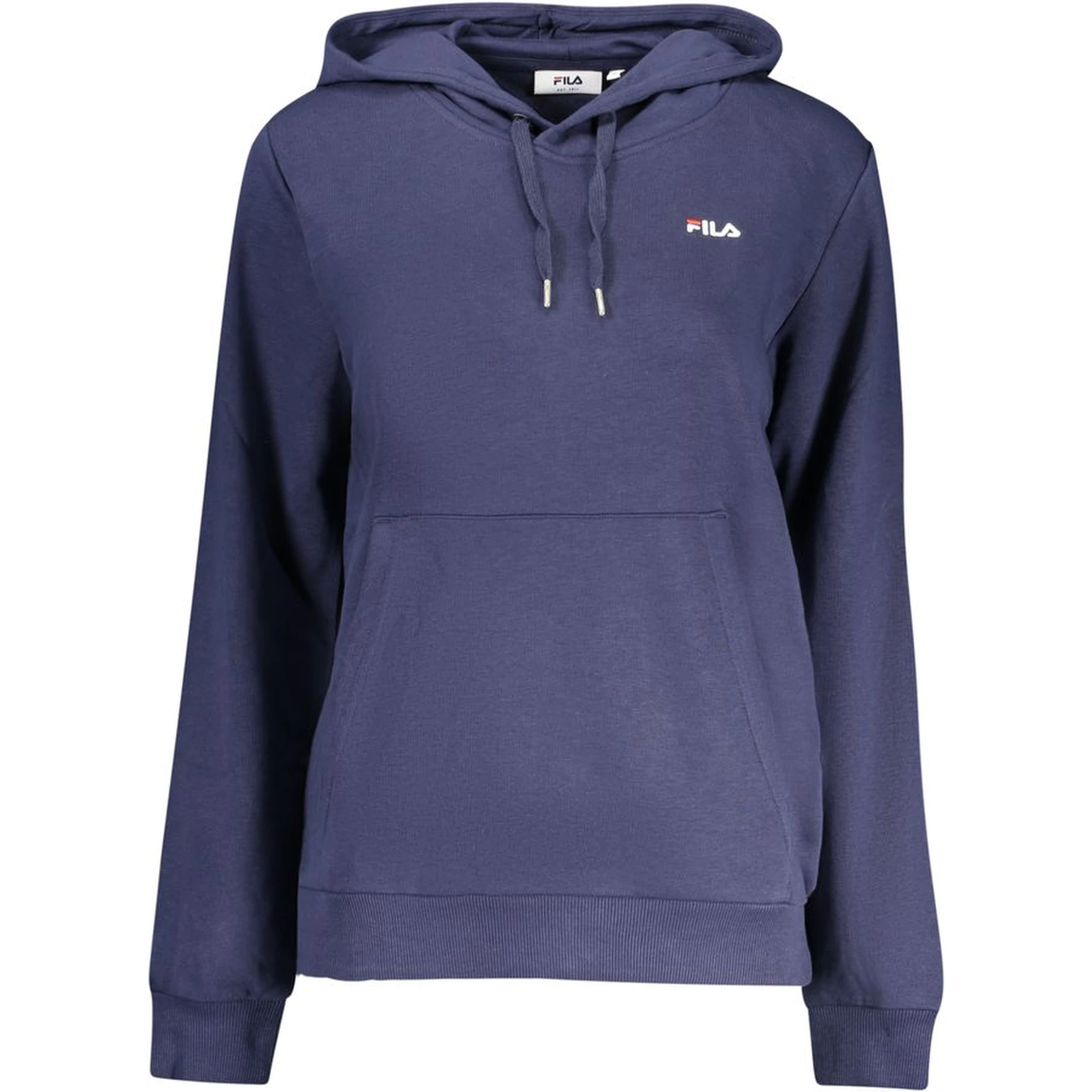 Blue Cotton Women's Hooded Sweatshirt