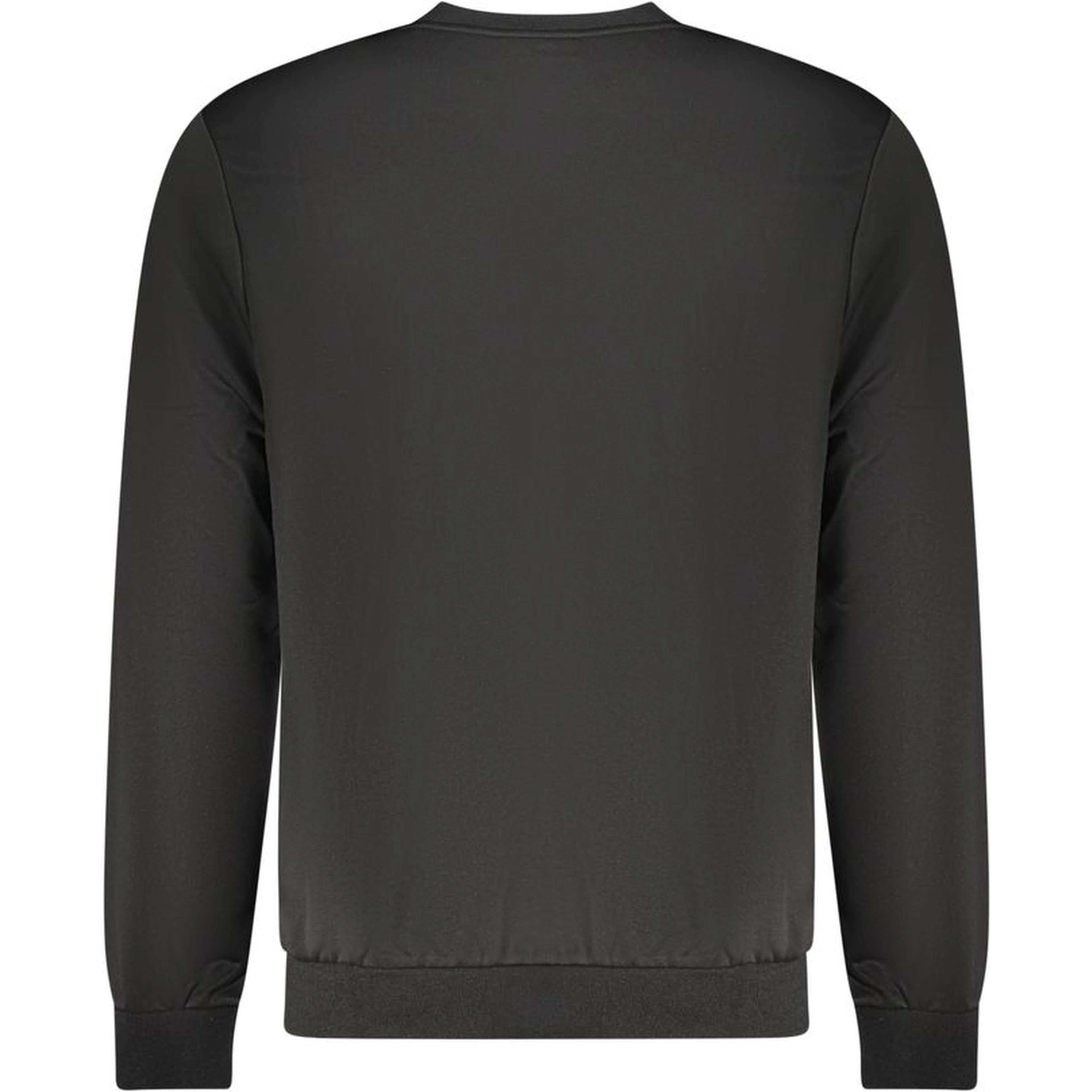 Black Polyester Men Sweatshirt