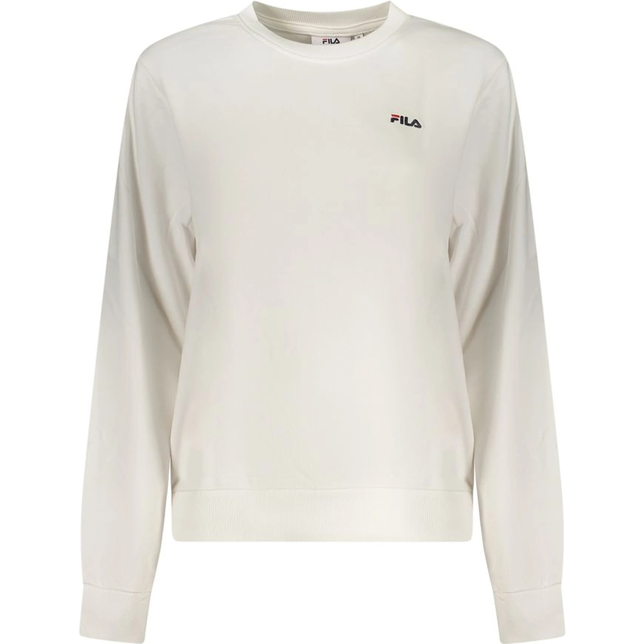 White Cotton Women Sweatshirt