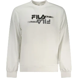 White Polyester Men Sweatshirt