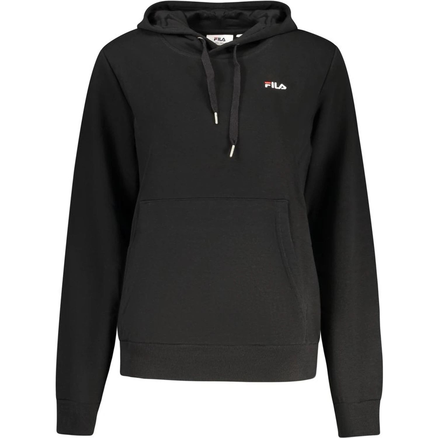 Black Cotton Women Hoodie