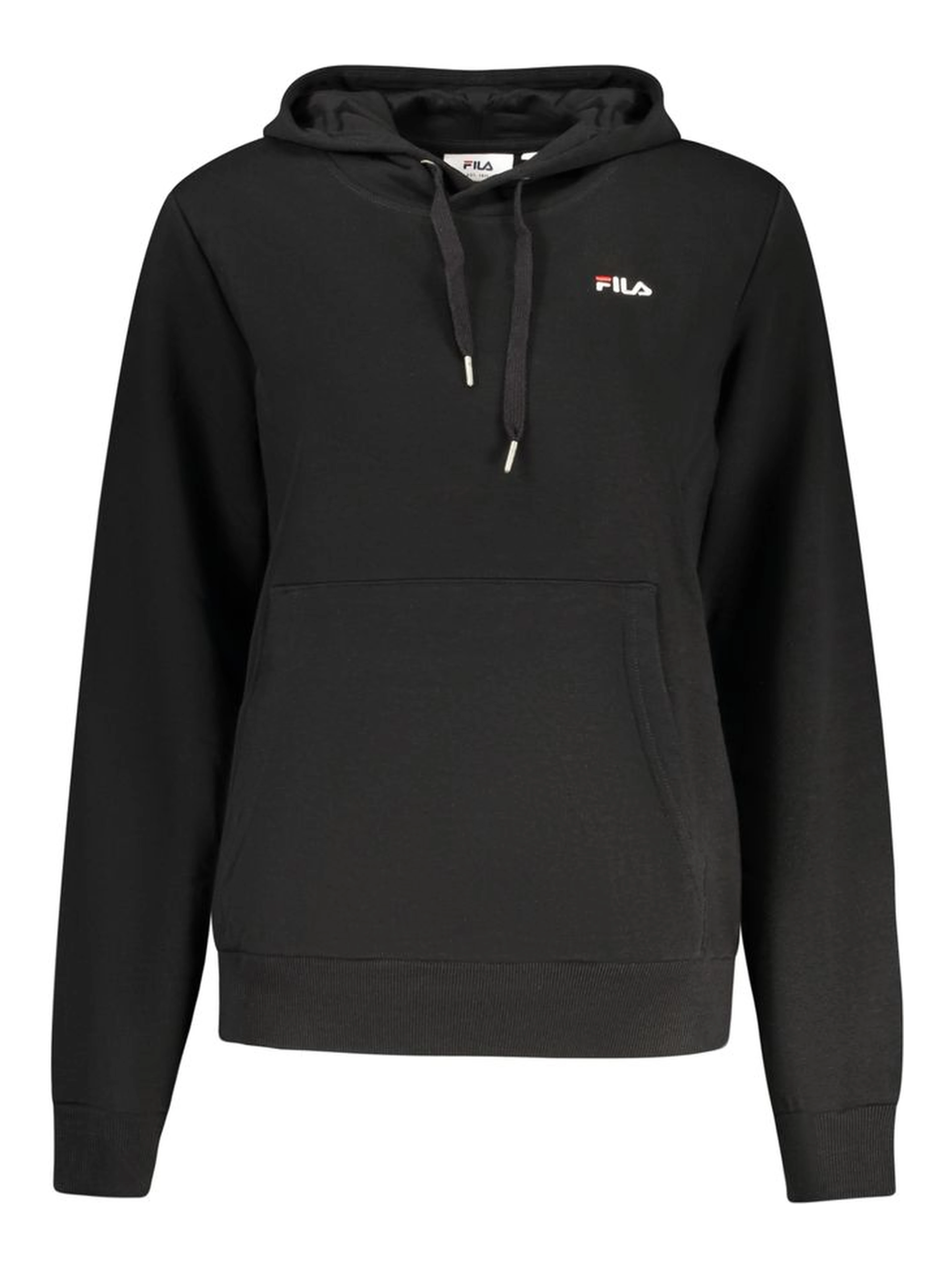 Black Cotton Women Hoodie