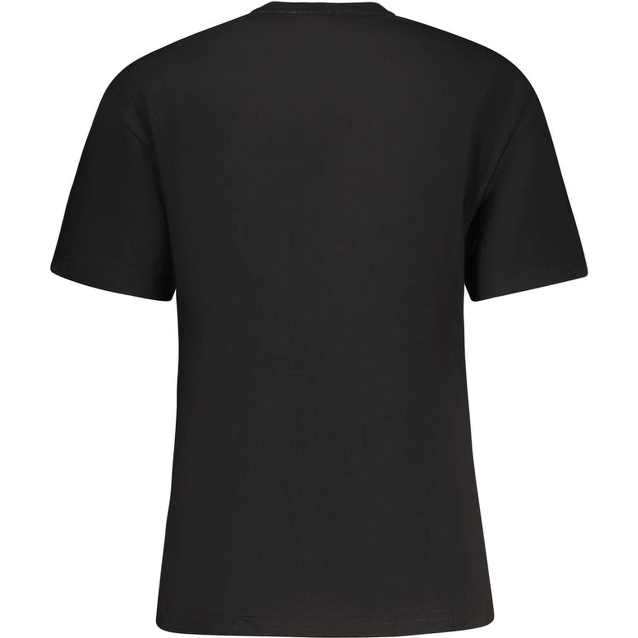 Black Cotton Women T-Shirt