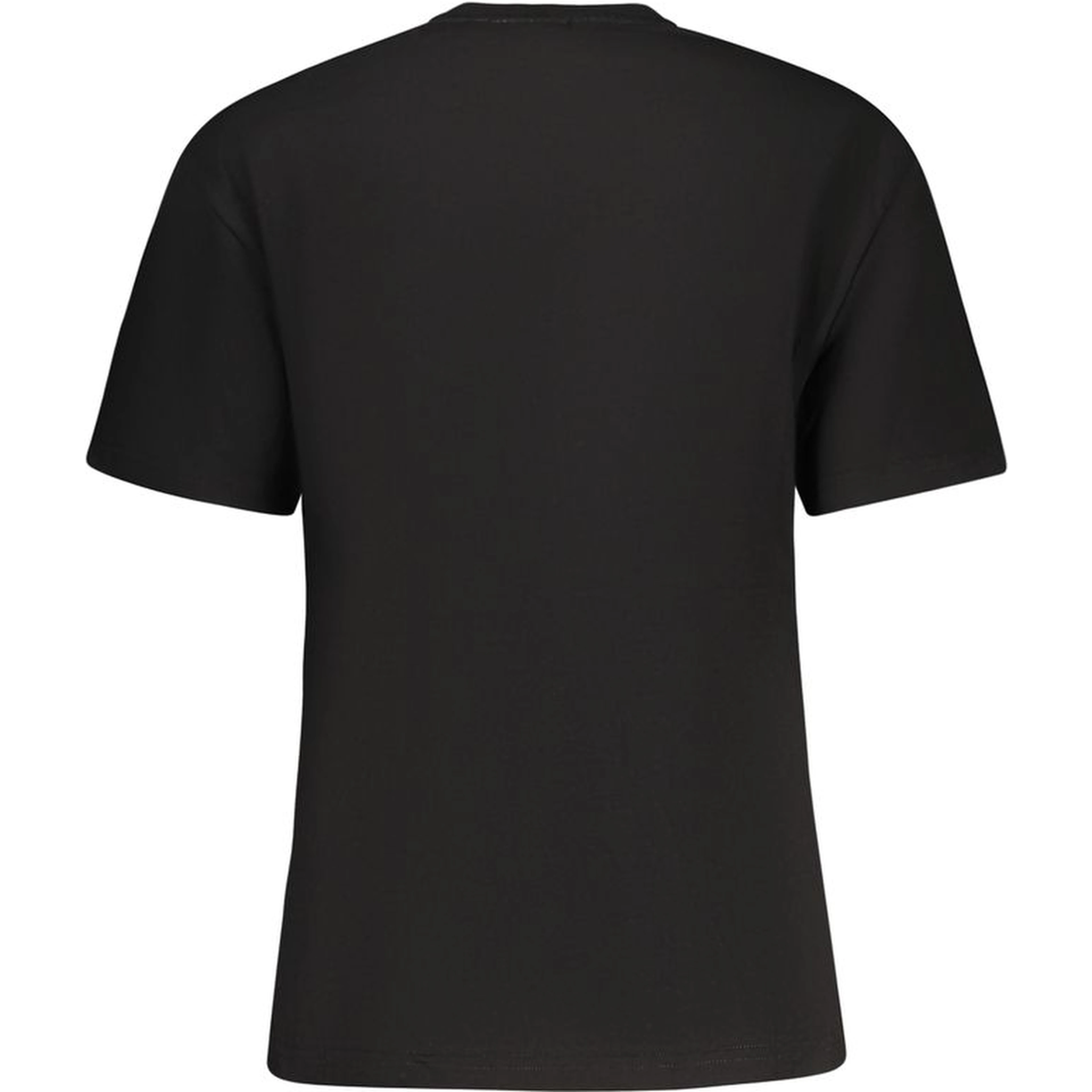 Black Cotton Women T-Shirt