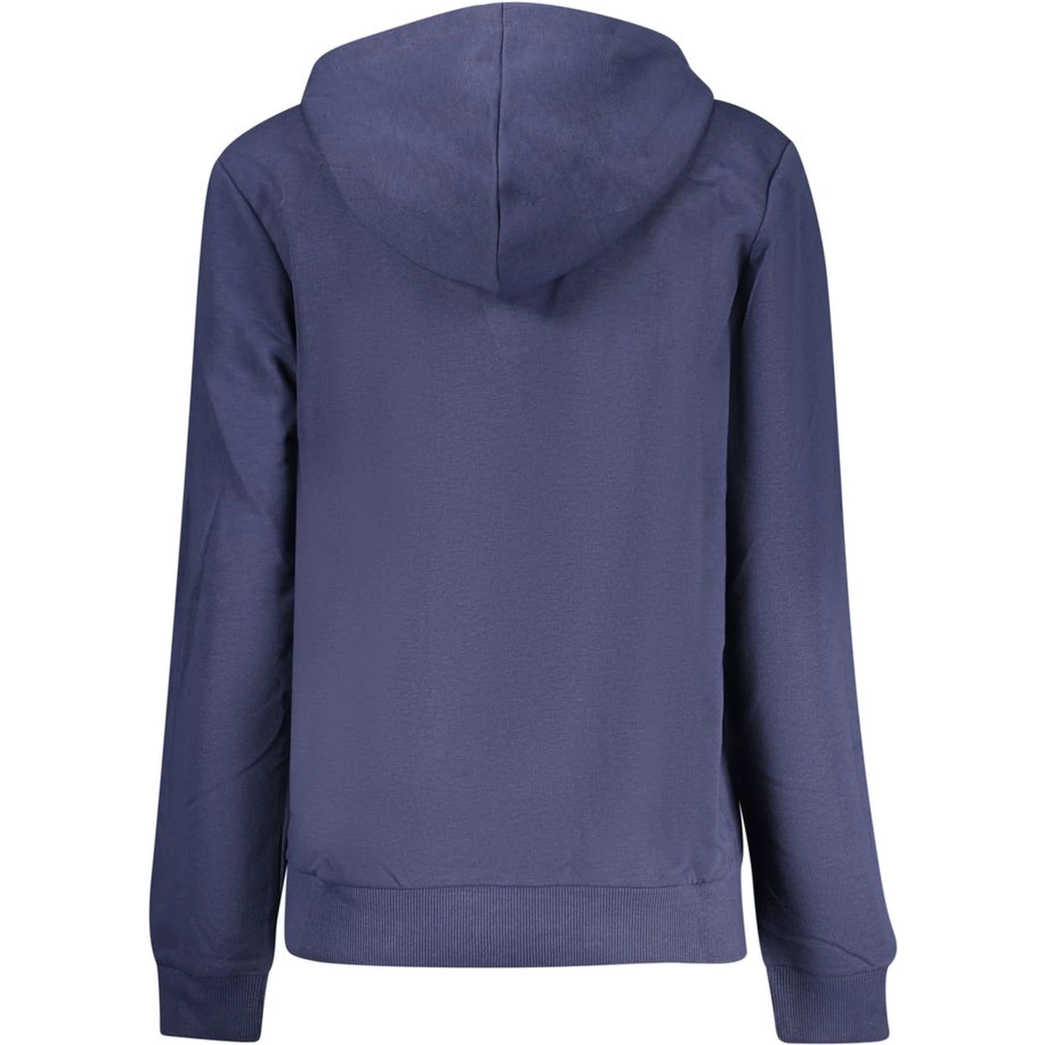 Blue Cotton Women's Hooded Sweatshirt