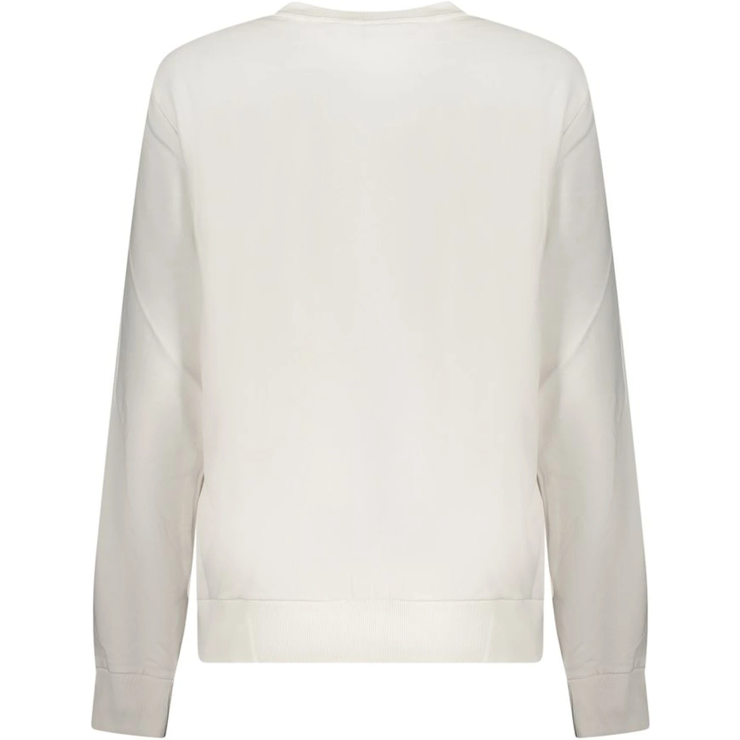 White Cotton Women Sweatshirt