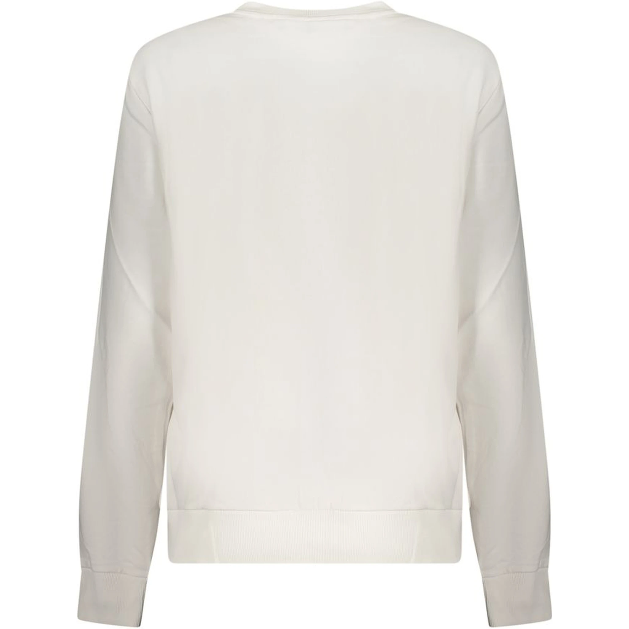 White Cotton Women Sweatshirt