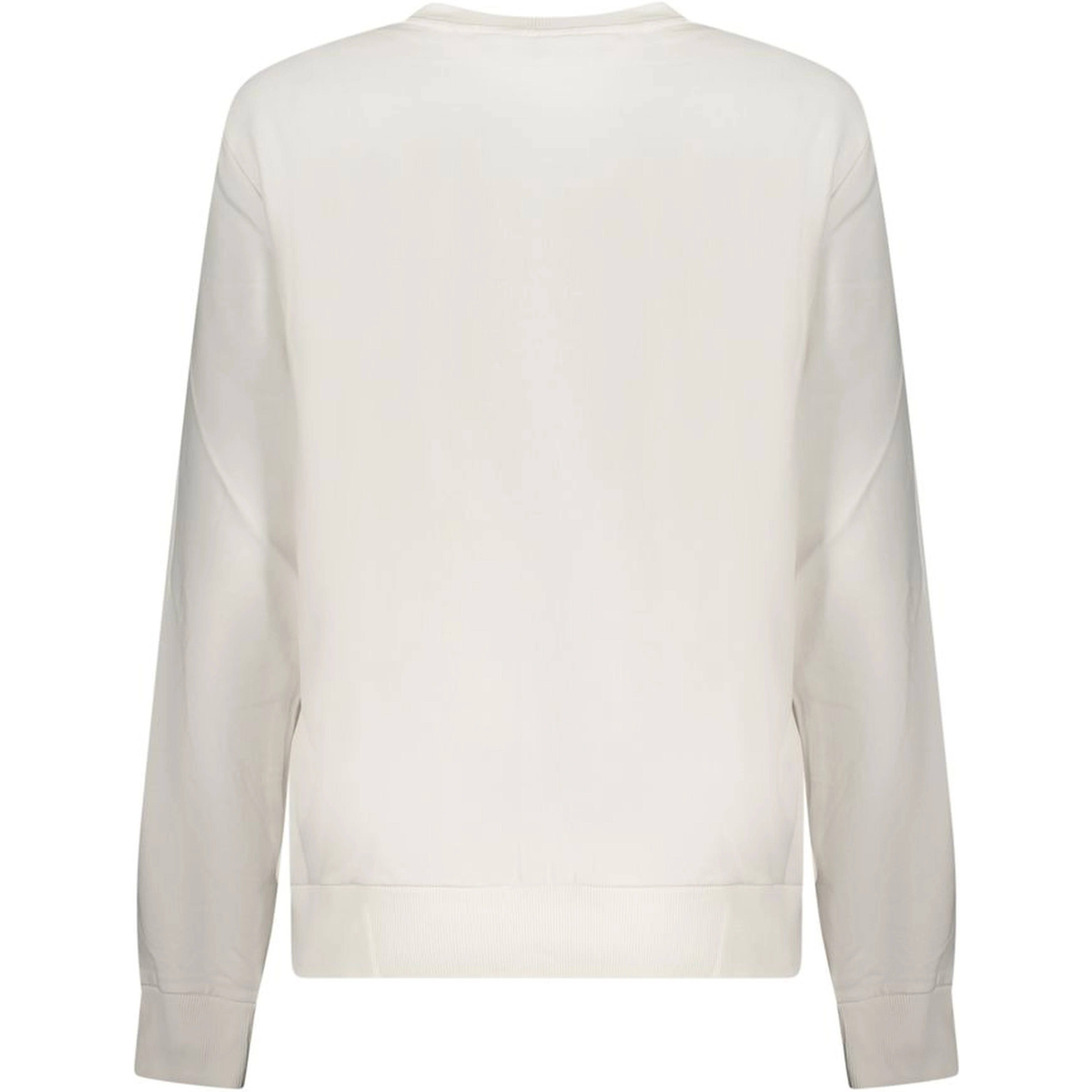 White Cotton Women Sweatshirt