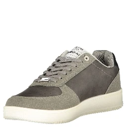 Gray Polyester Men Sneaker