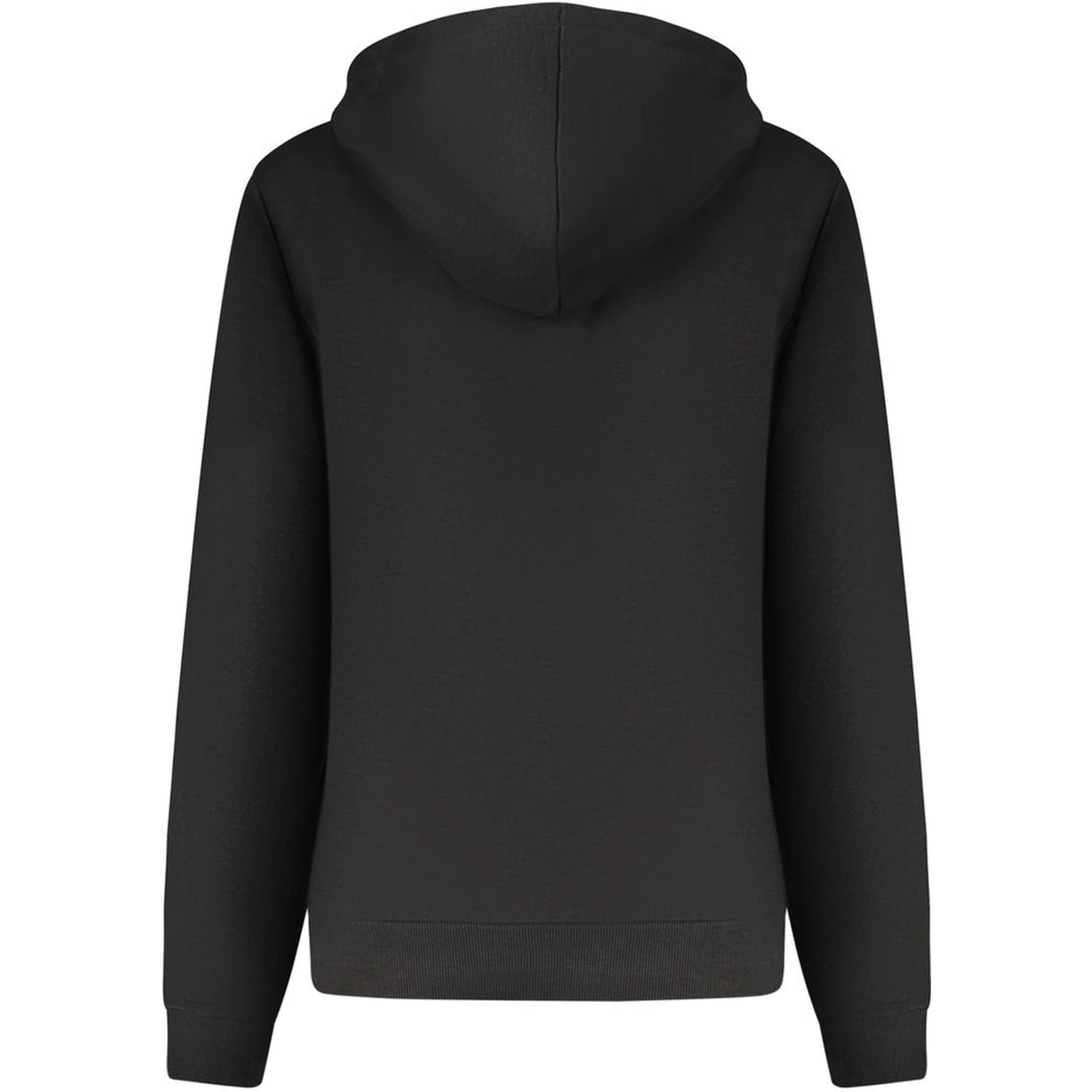 Black Cotton Women Hoodie