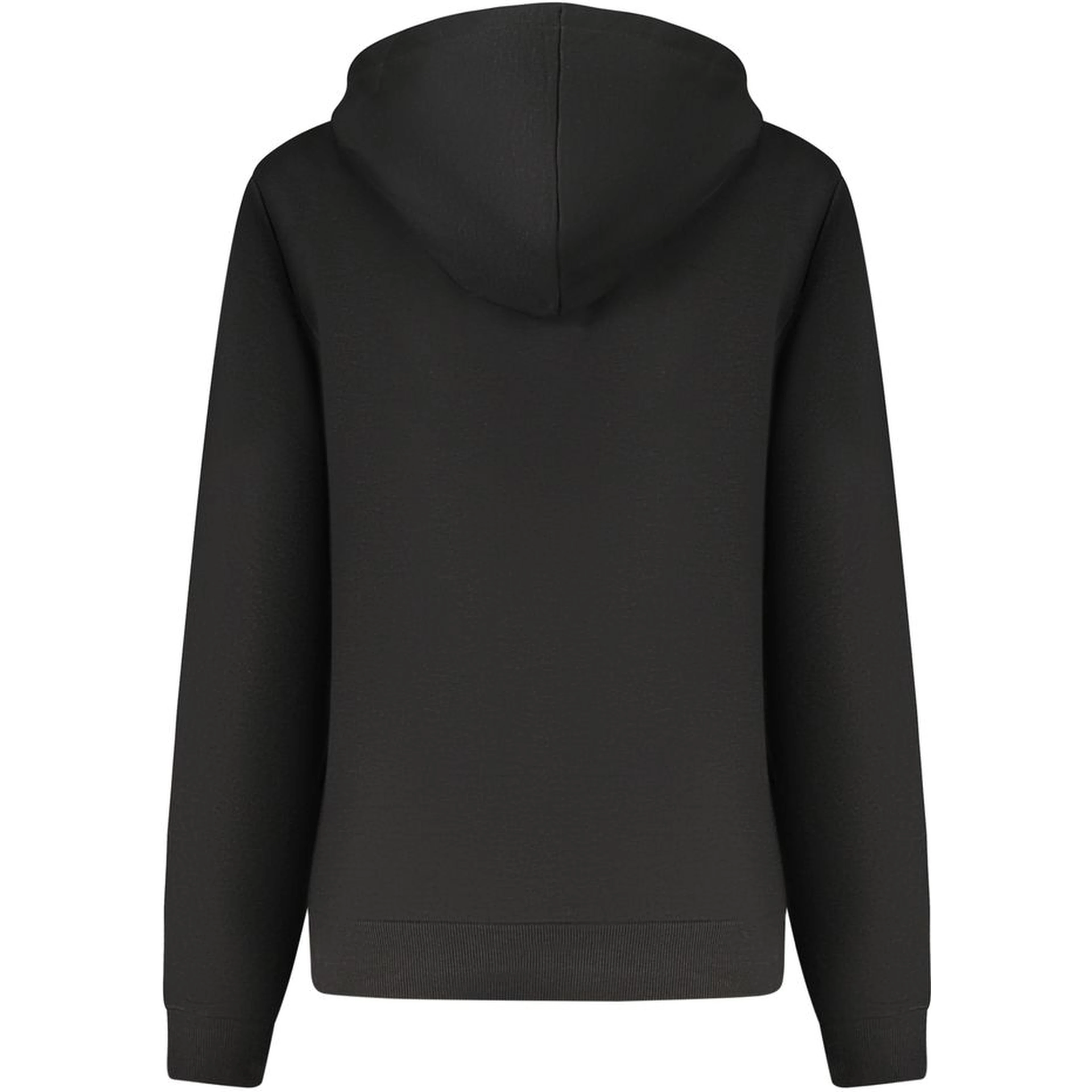 Black Cotton Women Hoodie