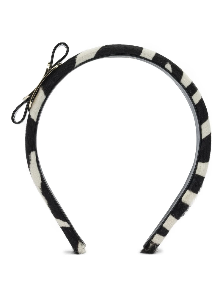 "Vara" headband in pony skin