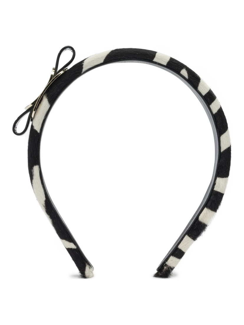 "Vara" headband in pony skin