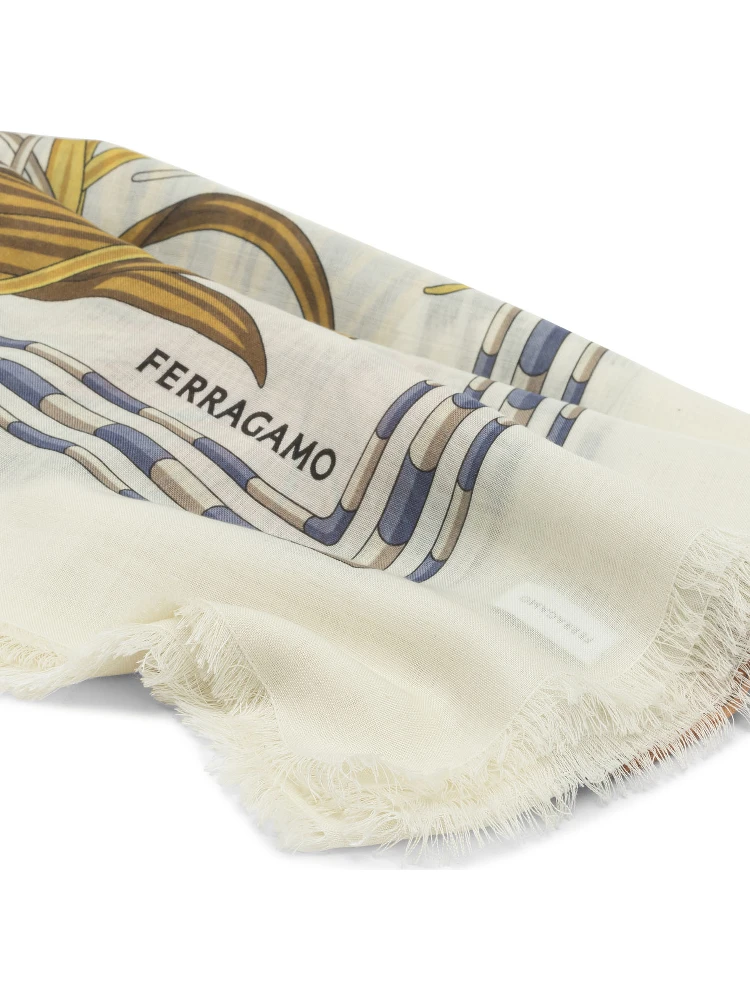 "Rooster" cashmere and silk scarf alternative