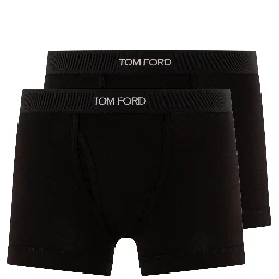Cotton boxer shorts with logo